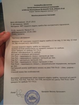 Боль между лопатками в позвоночнике
